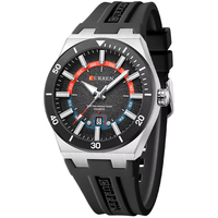 CURREN 8491 NEGRO PLATEADO