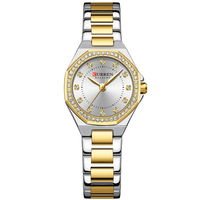 CURREN 9100 DORADO BLANCO DAMA