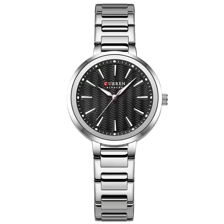 CURREN 9109 PLATA NEGRO DAMA