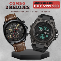 COMBO CURREN 8324 CAFE + SANDA 739 NEGRO