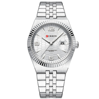 CURREN 8498 PLATA BLANCO DAMA