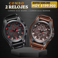 COMBO CURREN 8225 CAFE + CURREN 8225 NEGRO