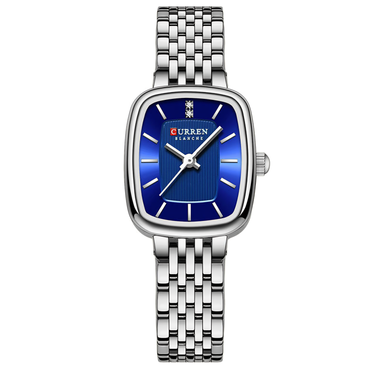 CURREN 9093 PLATA AZUL DAMA