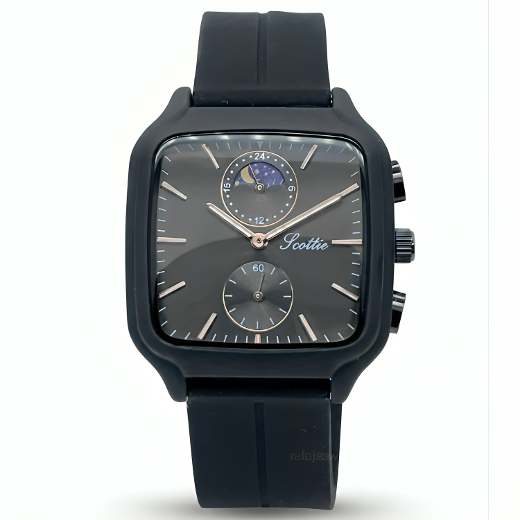 Reloj Scottie Fase Lunar Negro Dama