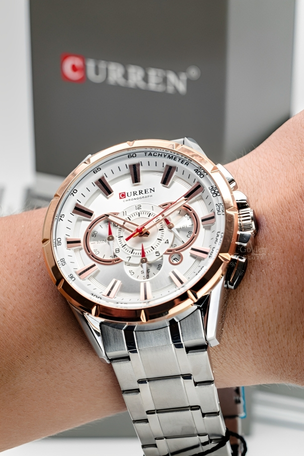 CURREN 8363 PLATA/BLANCO